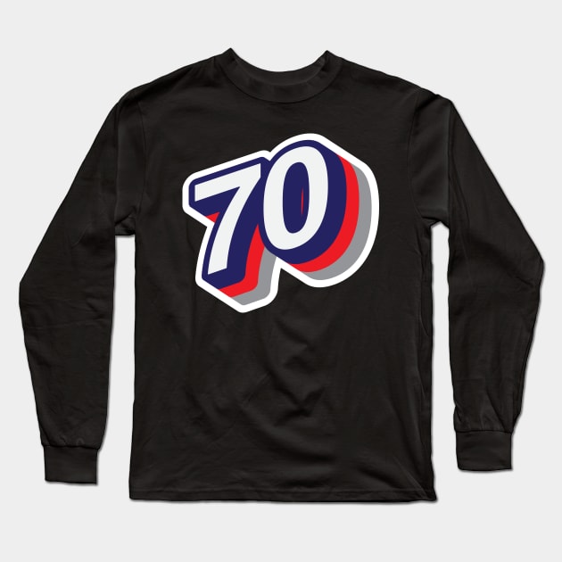 70 Long Sleeve T-Shirt by MplusC